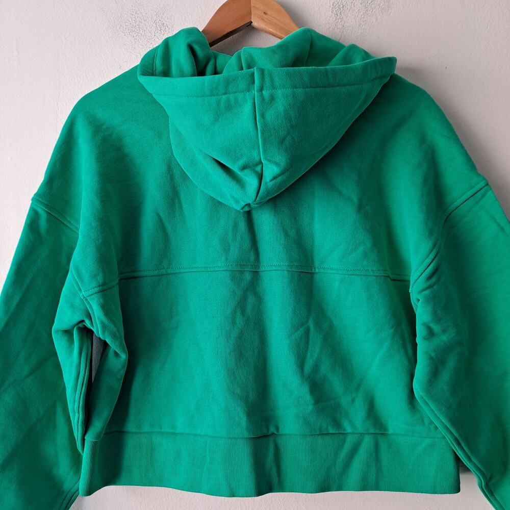 NWT Everlane Track Organic Cotton Hoodie Zip Sweatshirt Mint Green Womens Sz XXS - Picture 6 of 11